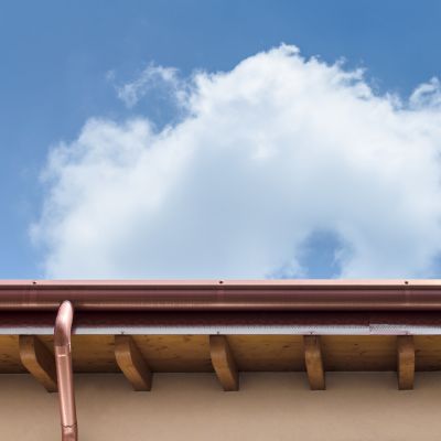 Copper Gutter Service detail